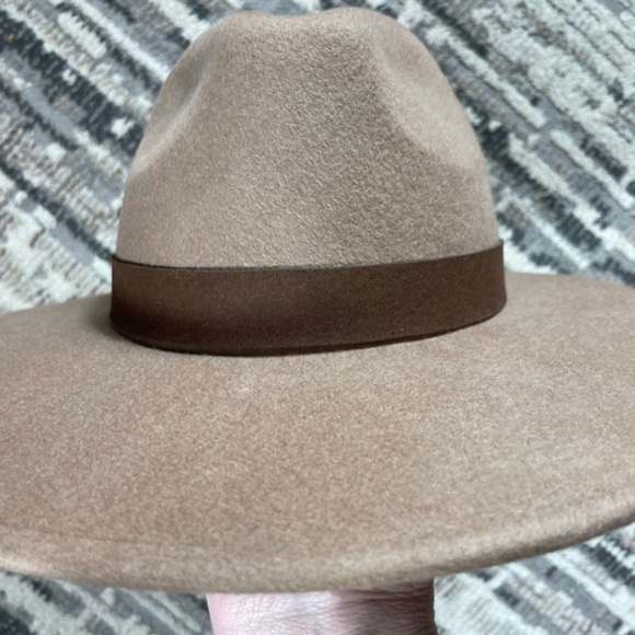 Free People Beige Wool Fedora Hat One Size - Picture 6 of 13